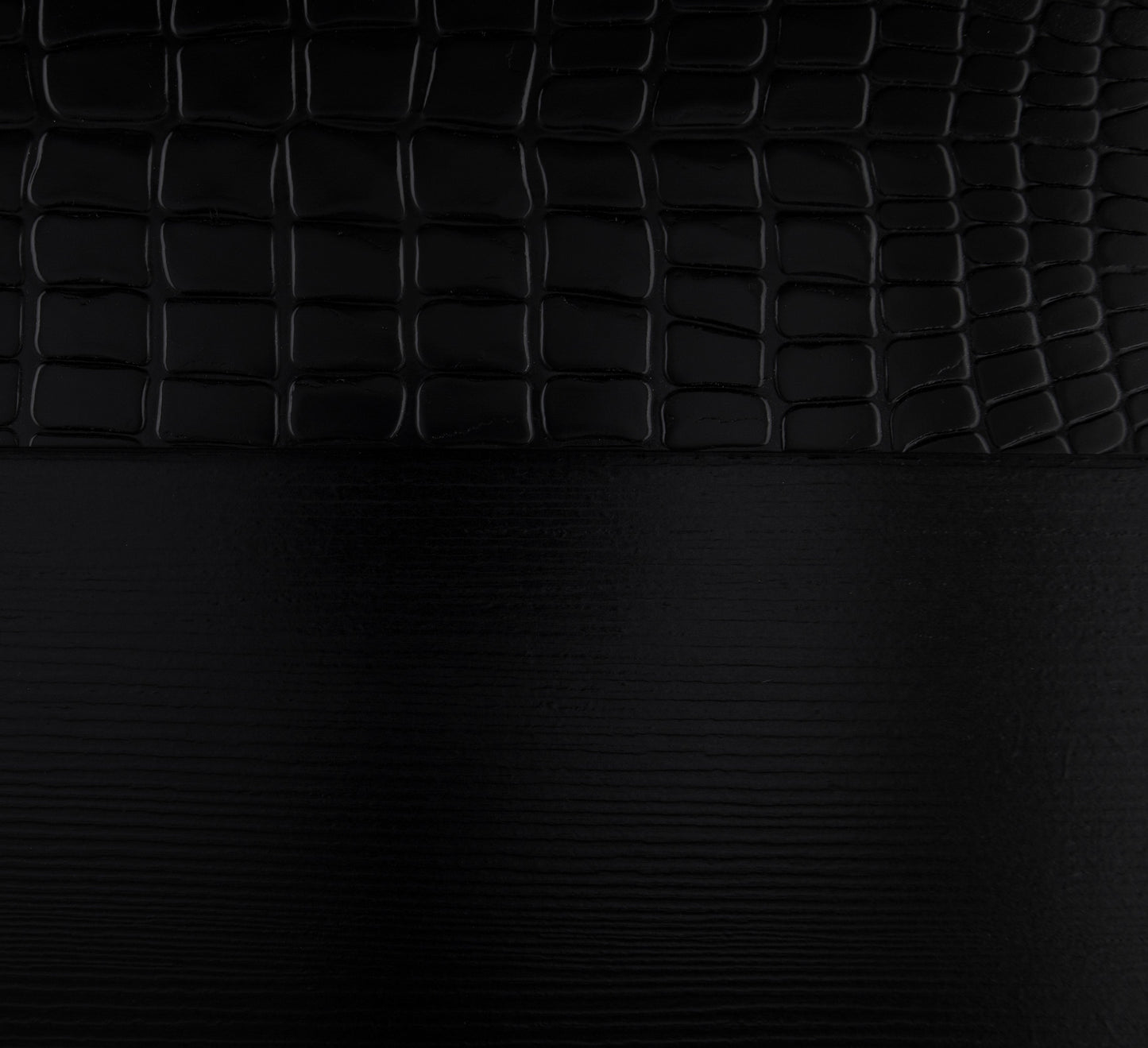 Aveline Black LED Upholstered Panel Bedroom Set