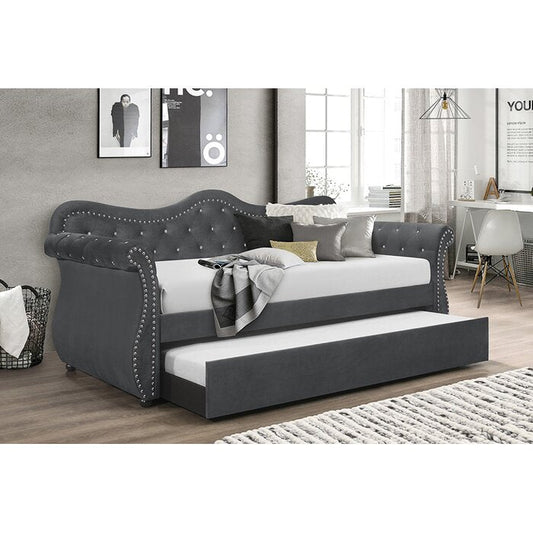 Galaxy Home Abby Daybed Gray Gray Solid Wood