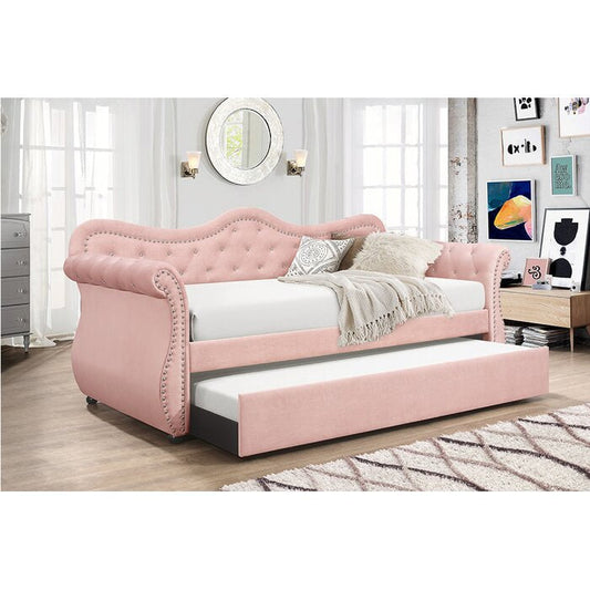 Galaxy Home Abby Daybed Pink Pink Solid Wood