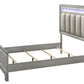 Vail Gray LED Upholstered Panel Bedroom Set