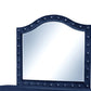 Galaxy Home Sophia Upholstery Mirror Made with Wood Blue Wood
