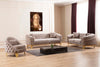 Galaxy Home Vanessa 2 Piece Living Room Set Finished with Velvet Upholstery Cappuccino Velvet
