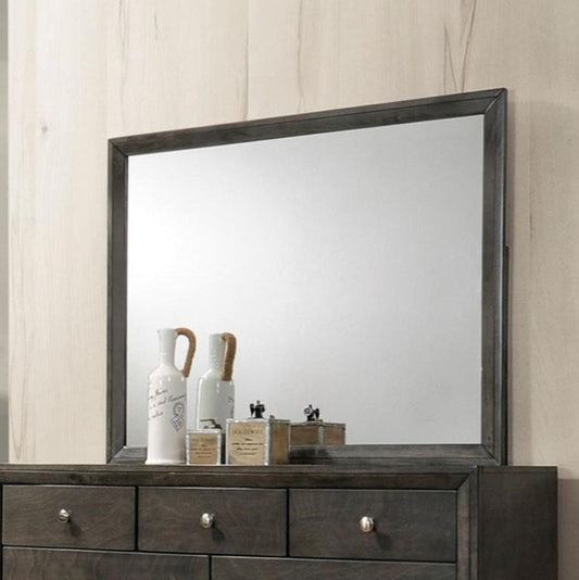 Crown Mark Furniture Evan Mirror in Grey image