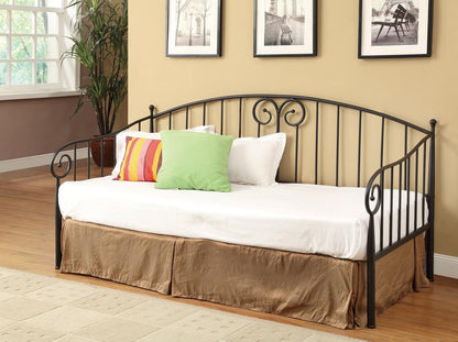 Grover Black Twin Metal Daybed