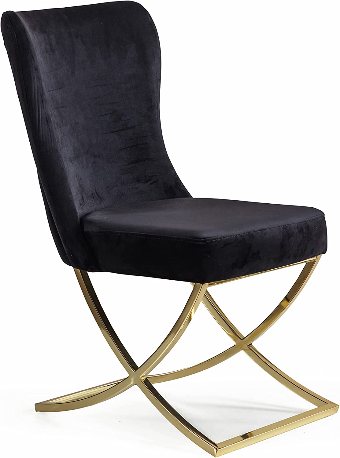 Royal Velvet Luxury Dining Chairs Set Of 2 ASY Furniture  Houston TX