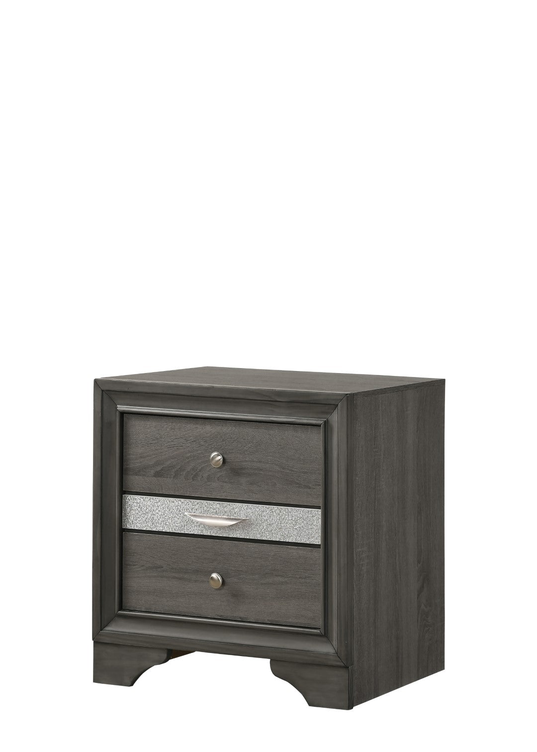 Galaxy Home Matrix Nightstand Gray Wood