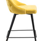 Travis Counter Chair - Yellow Velvet