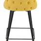 Travis Counter Chair - Yellow Velvet