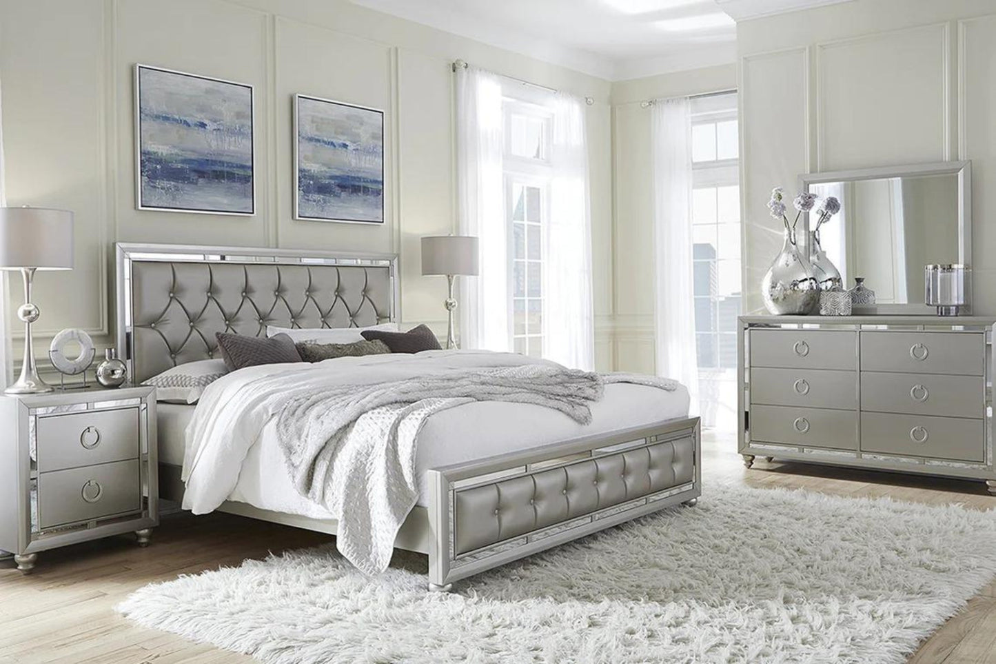 Riley Silver Bedroom Set