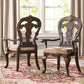 Handicrafts Stylish Look Sheesham Wood Round Shape Dining Table + Upholstered Chair 6 Seater