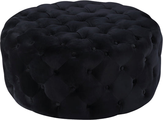 Addison Black Velvet Ottoman/Bench