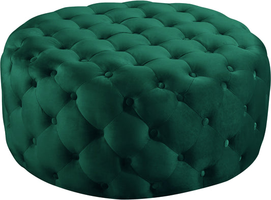 Addison Green Velvet Ottoman/Bench