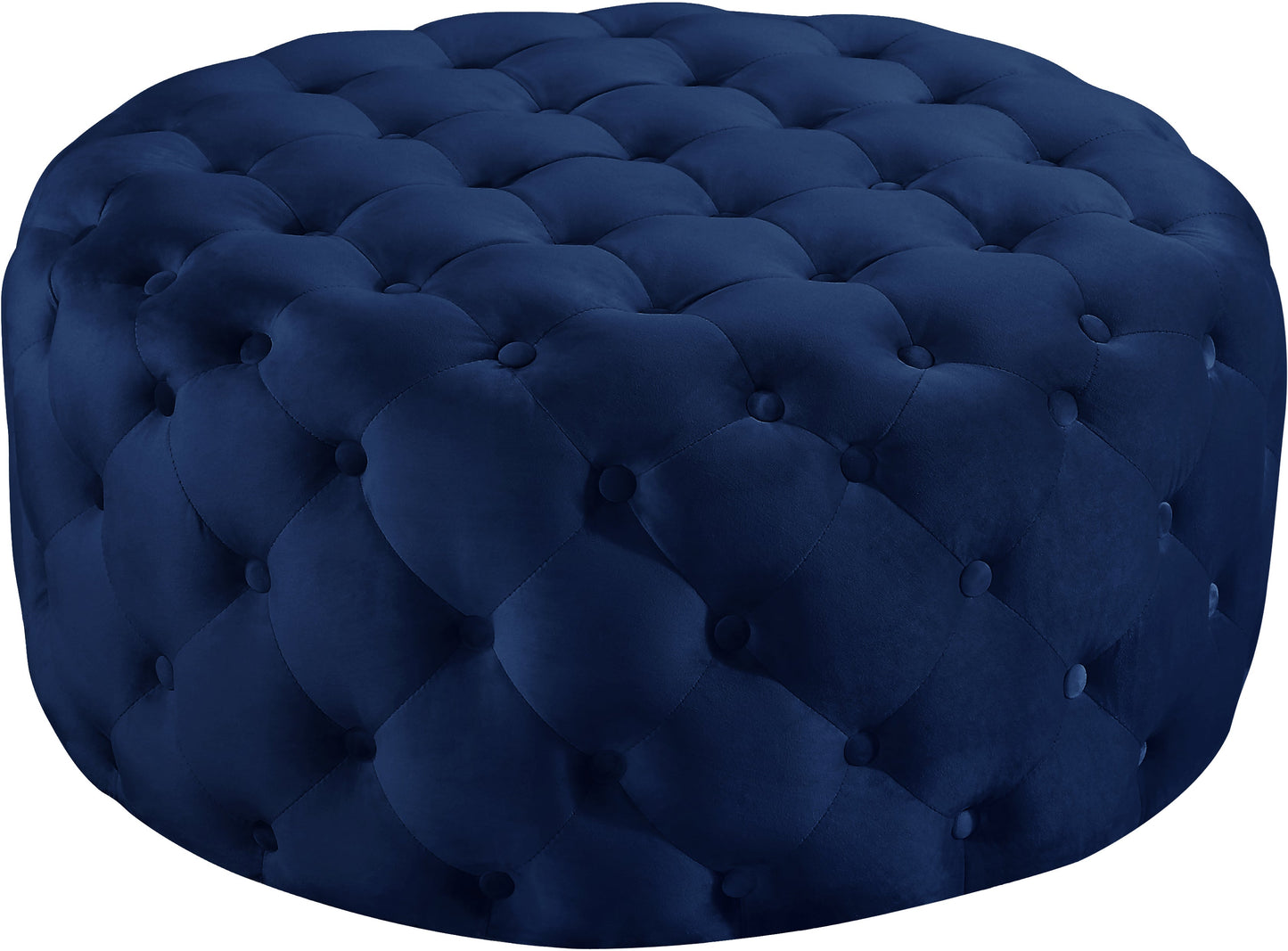 Addison Navy Velvet Ottoman/Bench