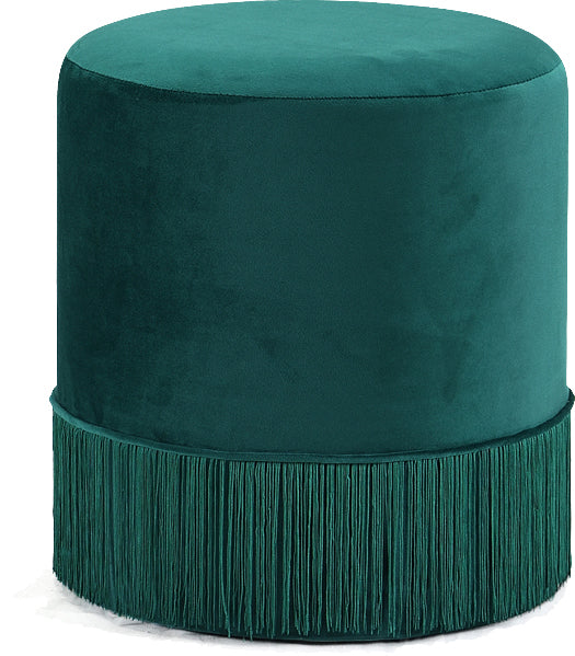 Teddy Green Velvet Ottoman/Stool