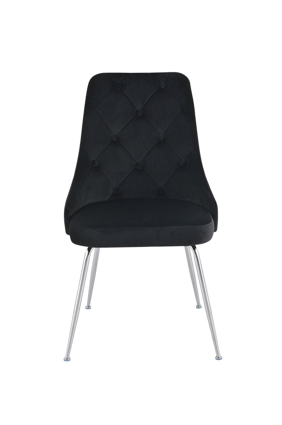 Mavis Side Chair - Black/Chrome