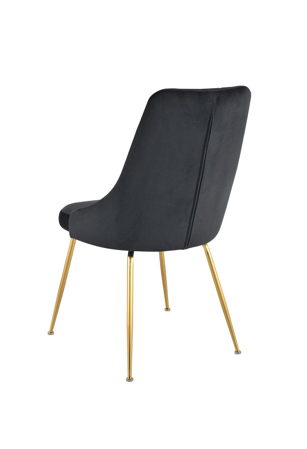 Mavis Side Chair - Black/Gold