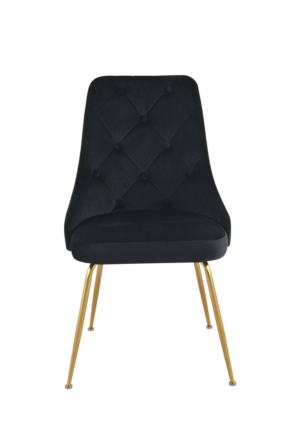 Mavis Side Chair - Black/Gold