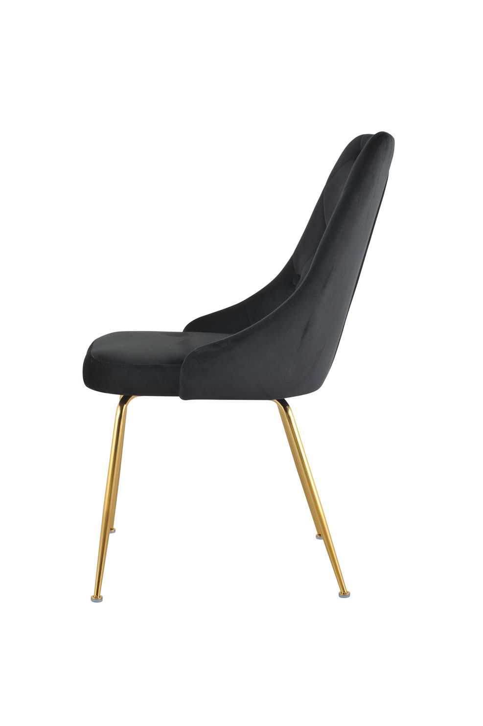 Mavis Side Chair - Black/Gold