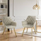 Miller Dining Arm Chair - Beige/Gold