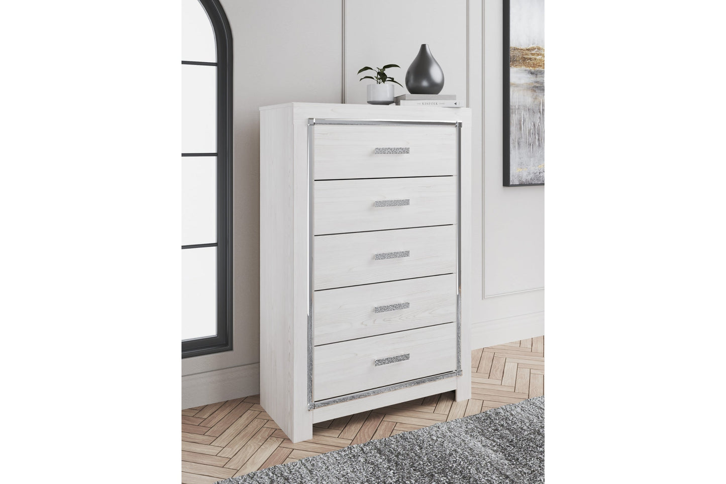 Altyra White Panel Bedroom Set