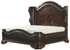 Homelegance Royal Highlands Queen Upholstered Panel Bed in Rich Cherry 1603-1 image