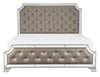 Homelegance Avondale Queen Upholstered Panel Bed in Silver 1646-1* image