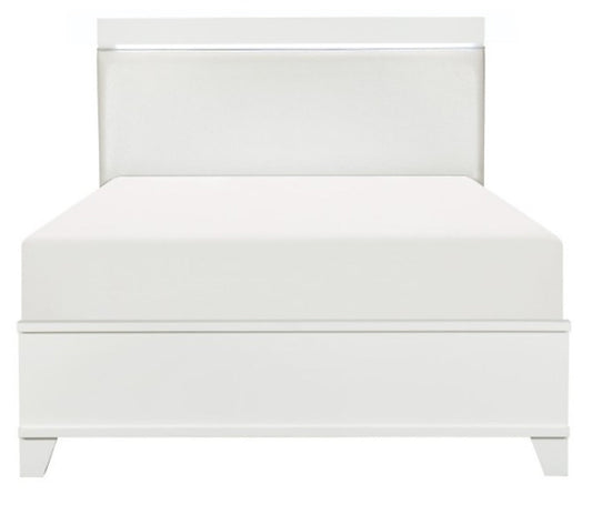 Homelegance Kerren Queen Platform Bed in White 1678W-1* image