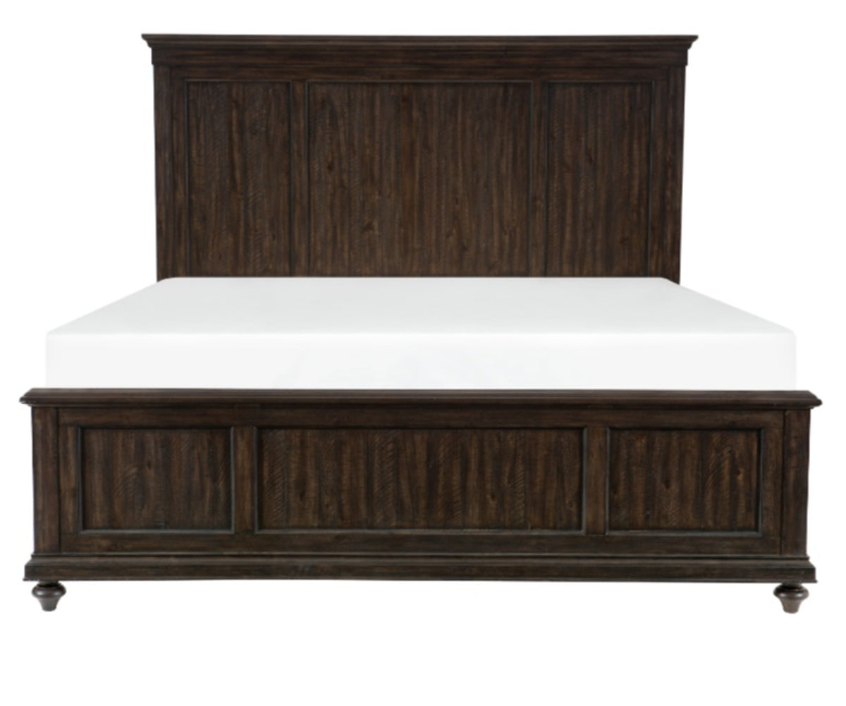 Homelegance Cardona Queen Panel Bed in Driftwood Charcoal 1689-1* image