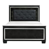 Homelegance Allura King Panel Bed in Black 1916KBK-1EK* image