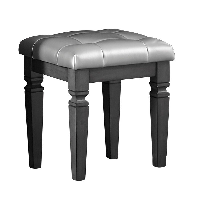 Homelegance Allura Vanity Stool in Gray 1916GY-14 image