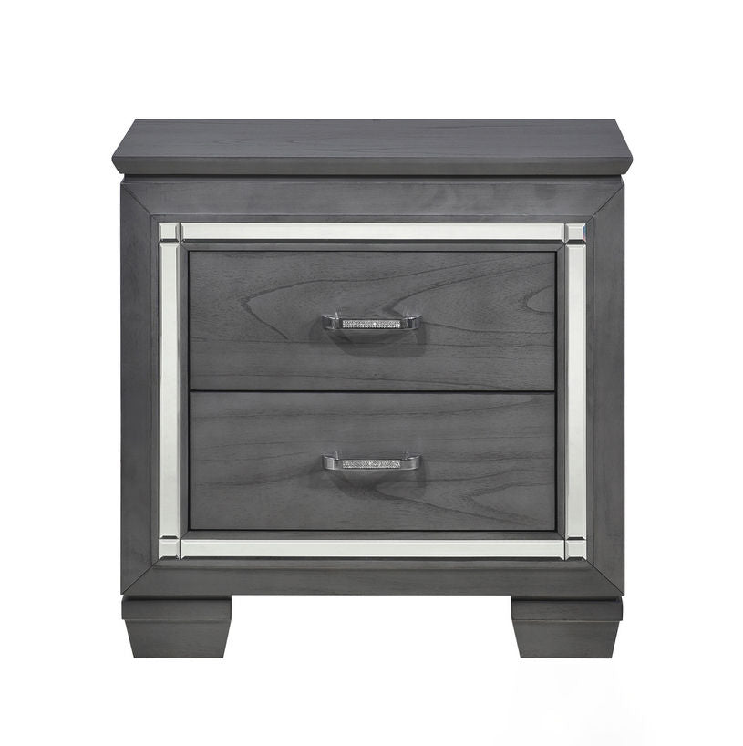 Homelegance Allura Nightstand in Gray 1916GY-4 image