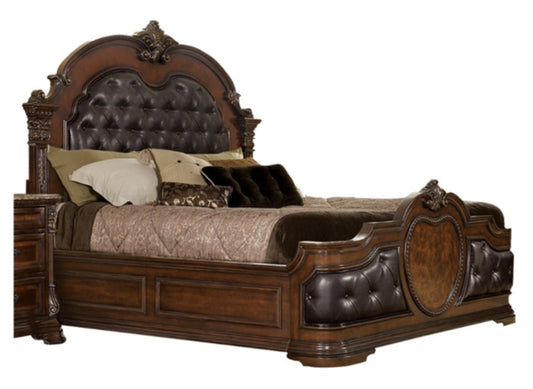 Antoinetta King Panel Bed in Warm Cherry 1919K-1EK*