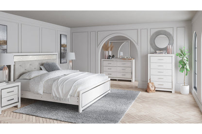 Altyra White Panel Bedroom Set