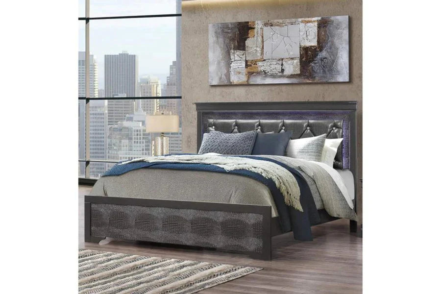 Pompei Metallic Bedroom Set