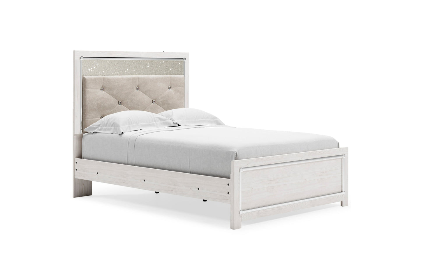 Altyra White Panel Beds