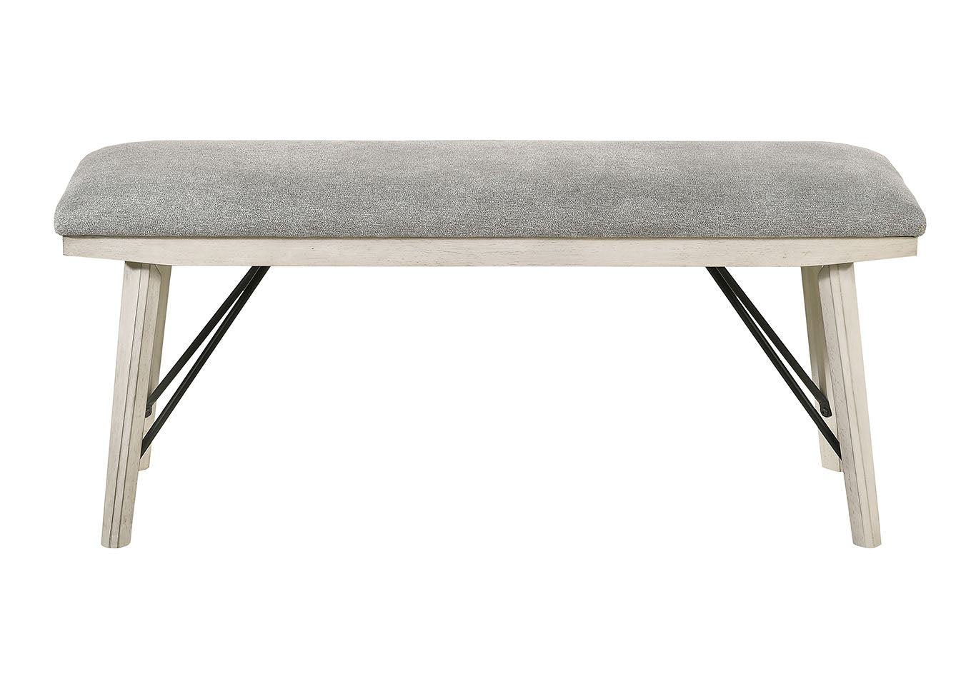 Crown Mark White Sands Bench in Cream/Grey image