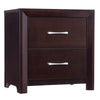 Homelegance Edina 2 Drawer Nightstand in Espresso-Hinted Cherry 2145-4 image