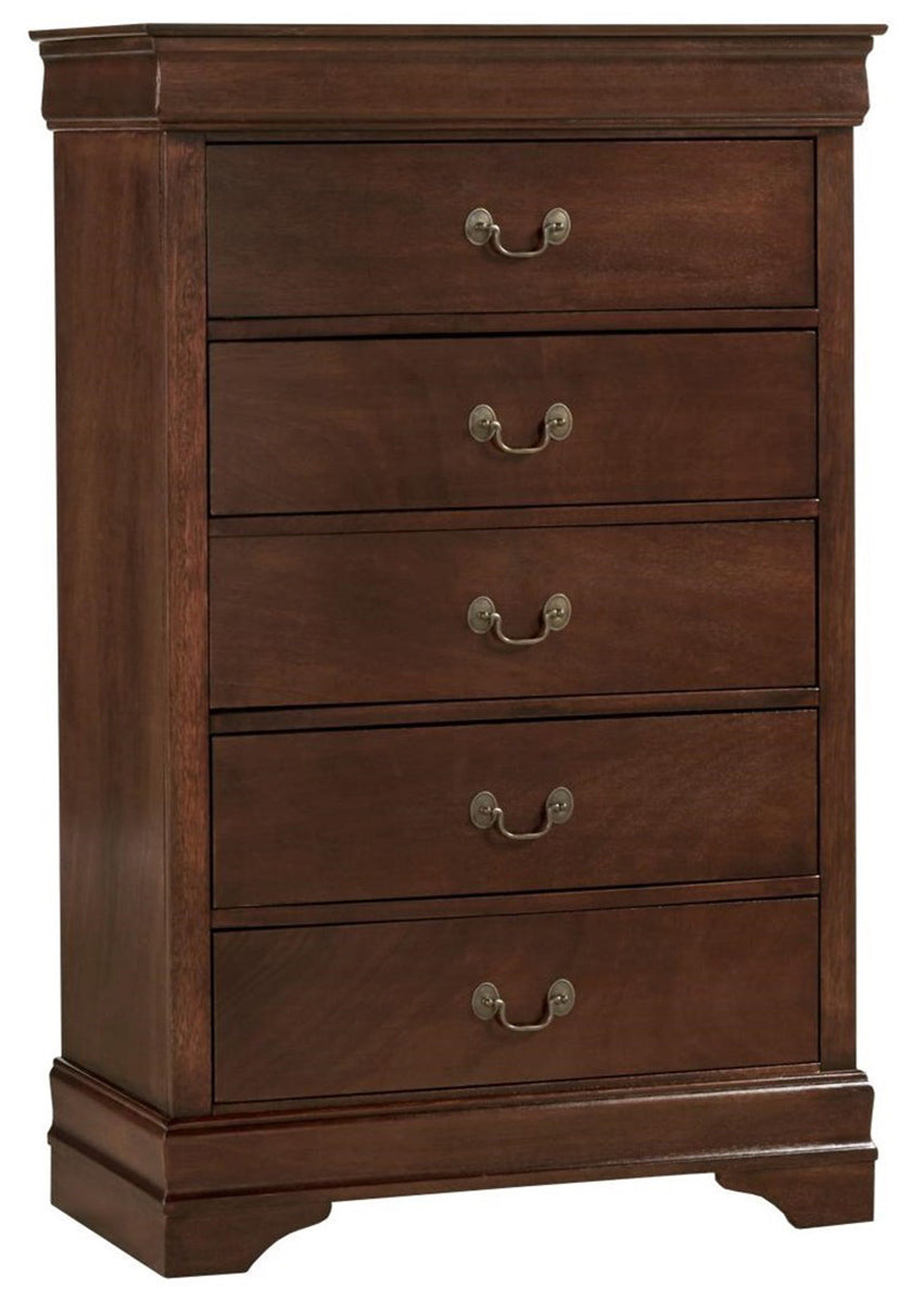 Homelegance Mayville 5 Drawer Chest in Brown Cherry 2147-9 image