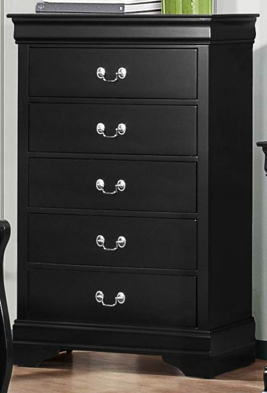 Homelegance Mayville 5 Drawer Chest in Black 2147BK-9 image