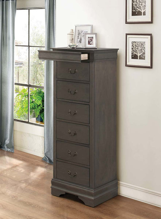 Homelegance Mayville 6 Drawer Lingerie Chest in Gray 2147SG-12 image