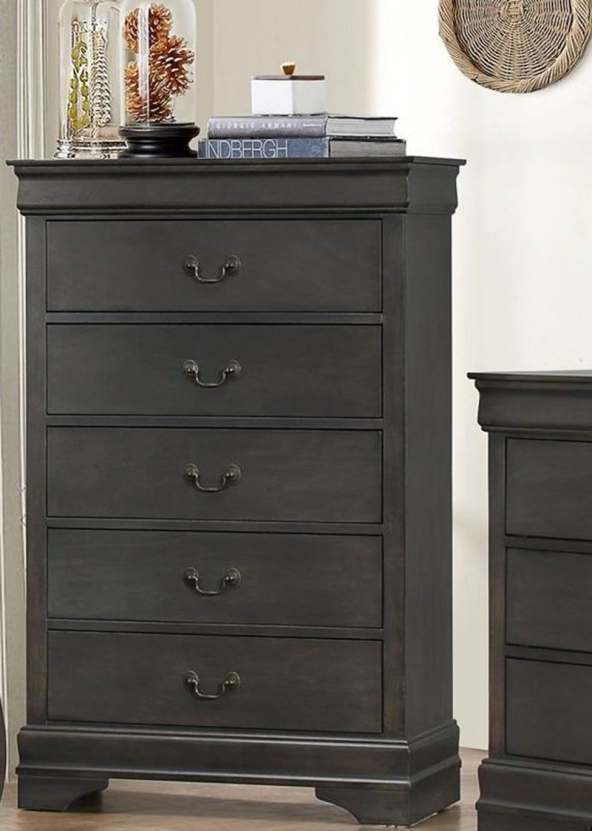 Homelegance Mayville 5 Drawer Chest in Gray 2147SG-9 image