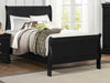 Homelegance Mayville Twin Sleigh Bed in Black 2147TBK-1 image