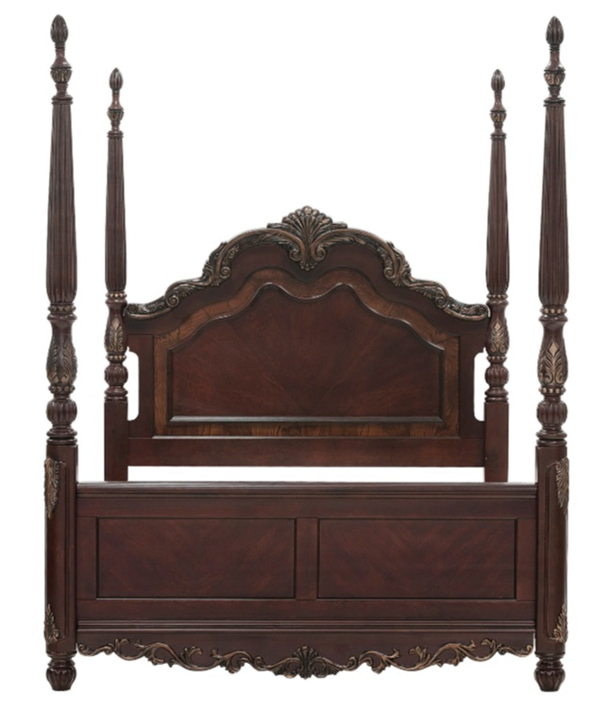 Homelegance Deryn Park Queen Poster Bed in Cherry 2243-1* image