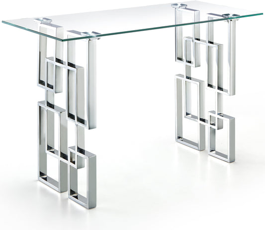 Alexis Chrome Console Table