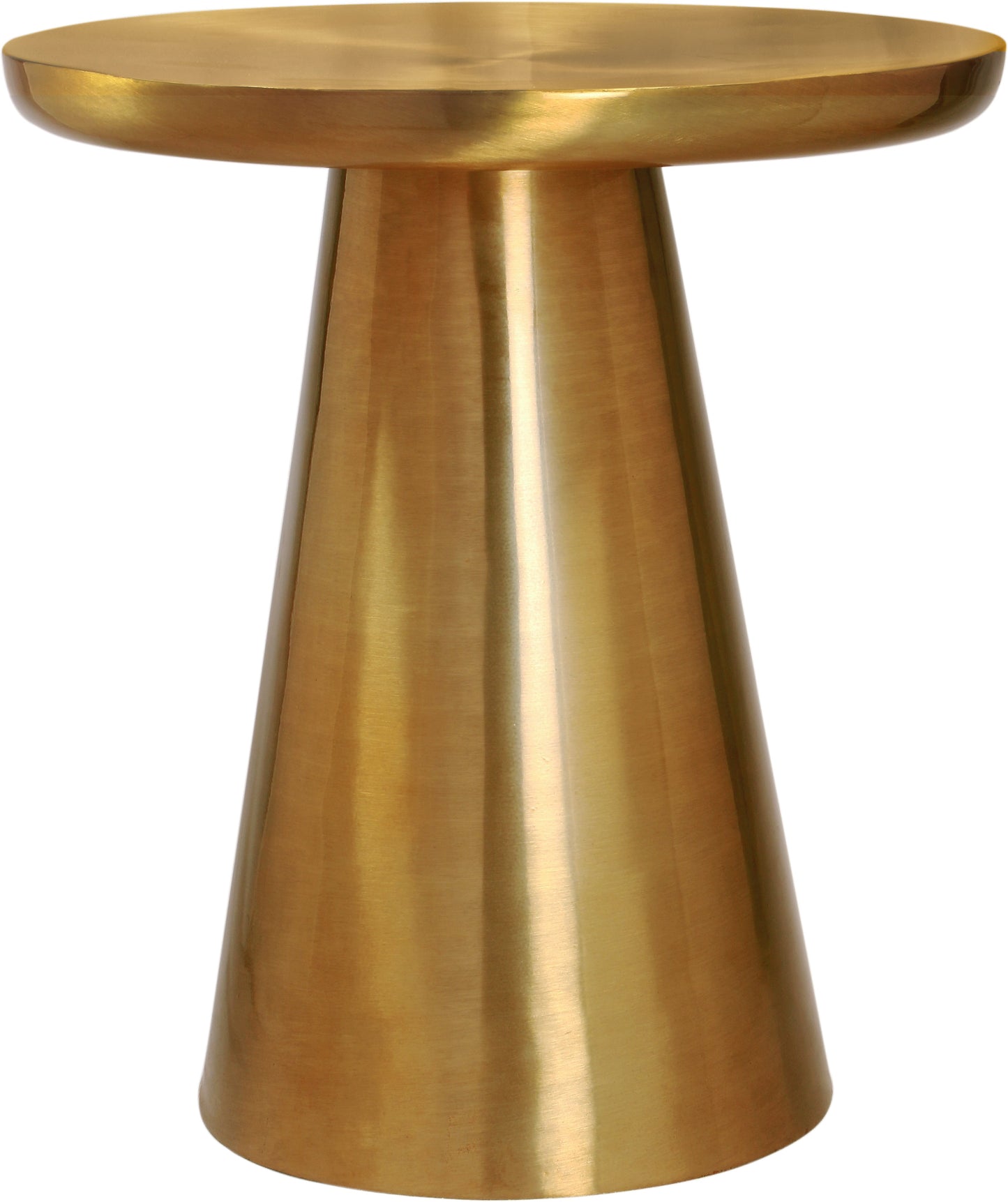 Martini Brushed Gold End Table