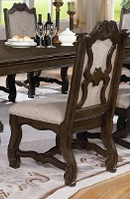 Crown Mark Neo Renaissance Side Chair in Brown (Set of 2) image