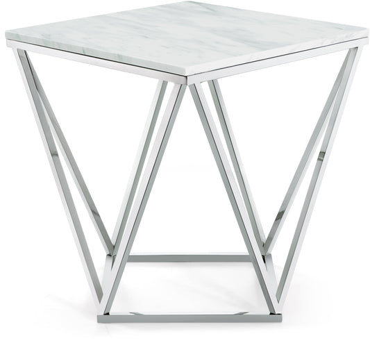 Skyler Chrome End Table