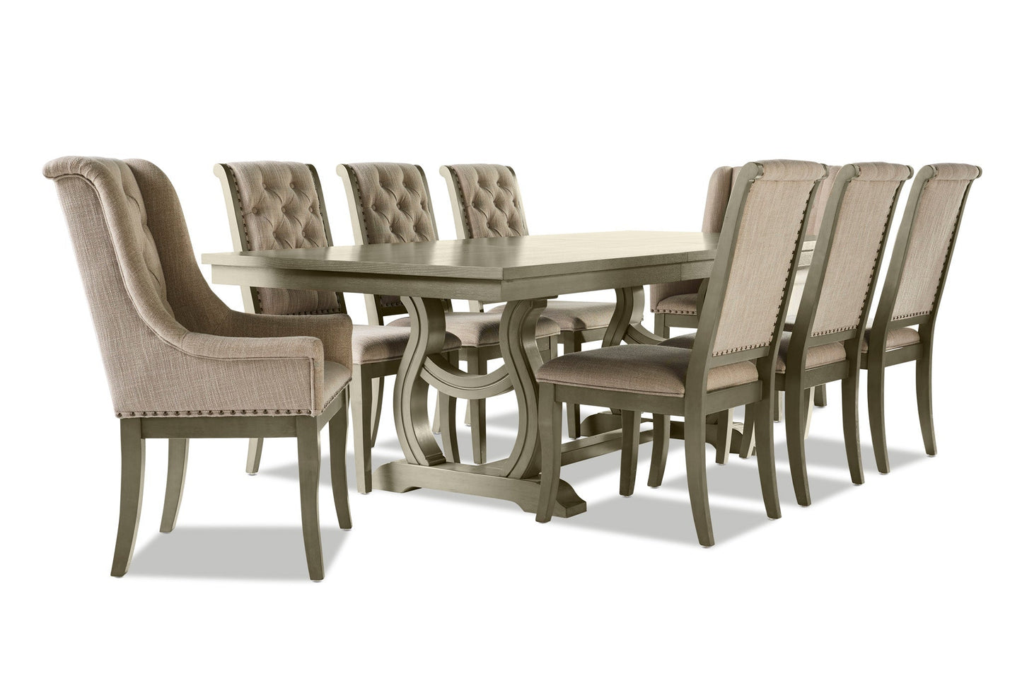 Alomar 9-Piece Dining Room Set - Oak