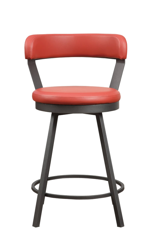Staly Counter-Height Stool - Red