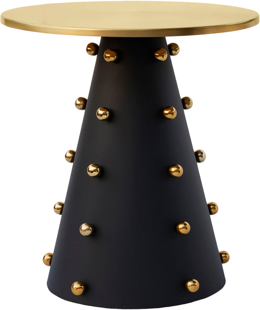 Raven Black / Gold End Table